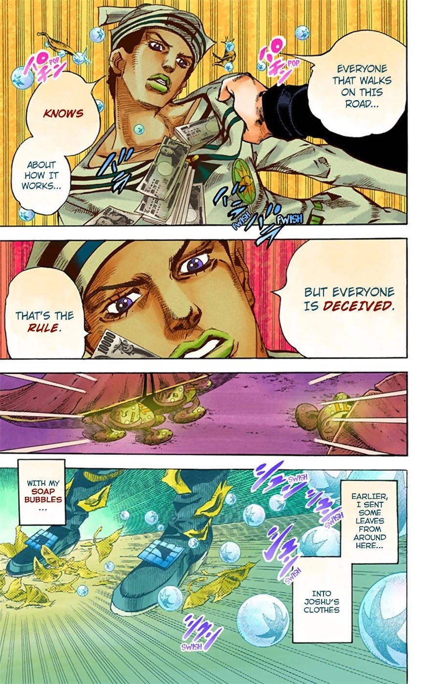 JoJo's Bizarre Adventure Part 8 - JoJolion (Official Colored) Chapter 21 page 20 - Chapter 21: Shakedown Road Part 4
