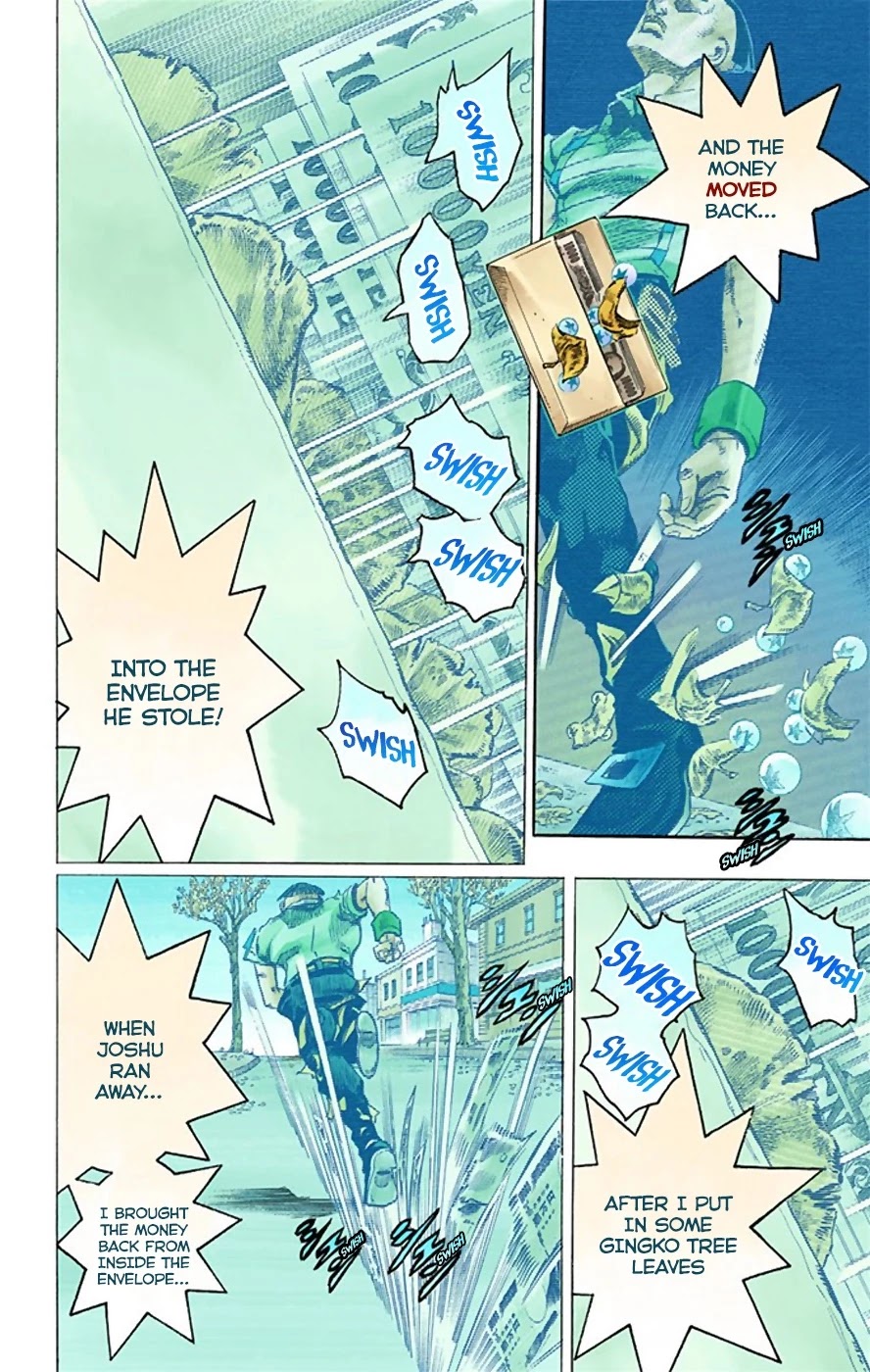 JoJo's Bizarre Adventure Part 8 - JoJolion (Official Colored) Chapter 21 page 21 - Chapter 21: Shakedown Road Part 4