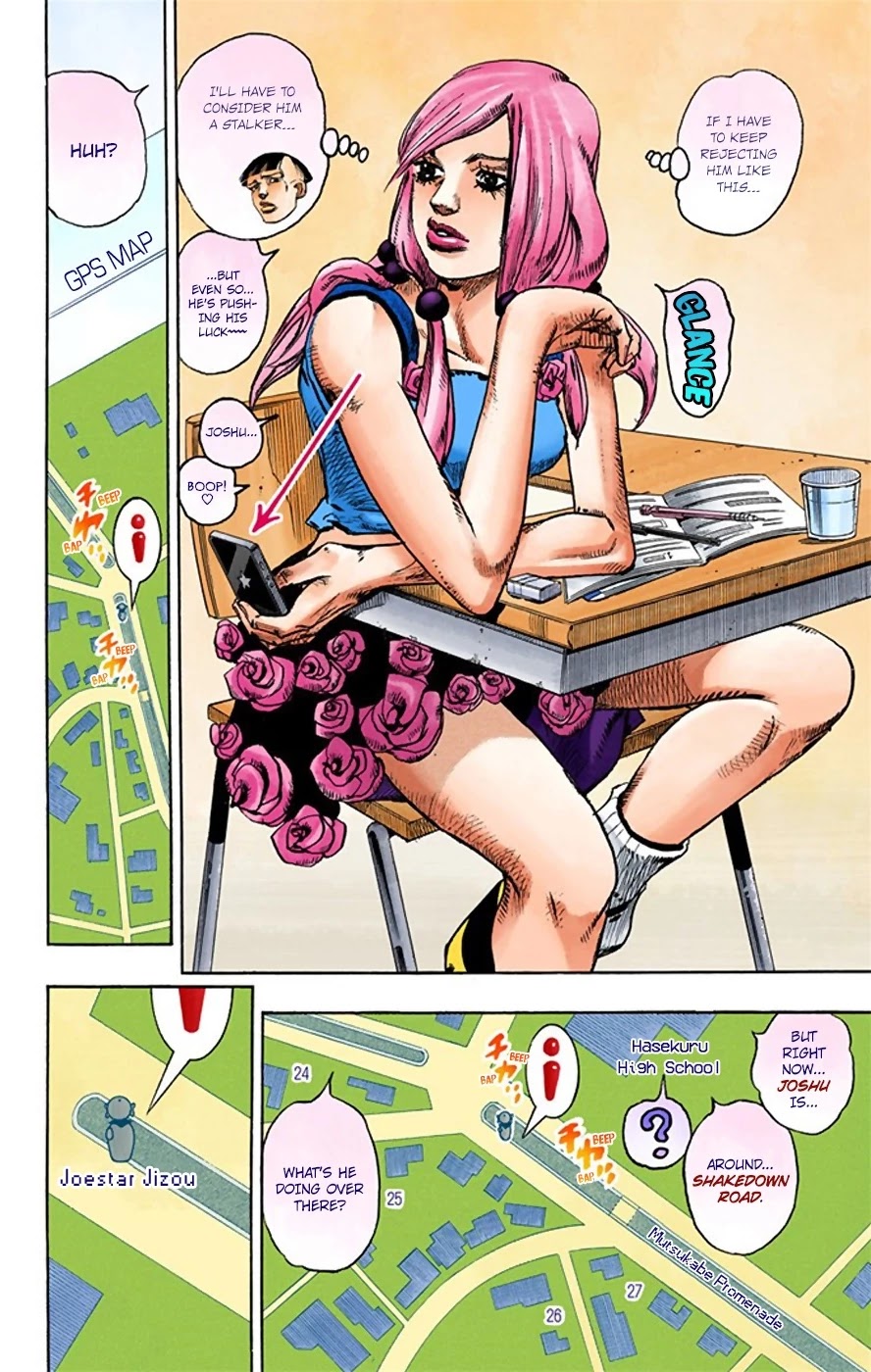 JoJo's Bizarre Adventure Part 8 - JoJolion (Official Colored) Chapter 21 page 27 - Chapter 21: Shakedown Road Part 4