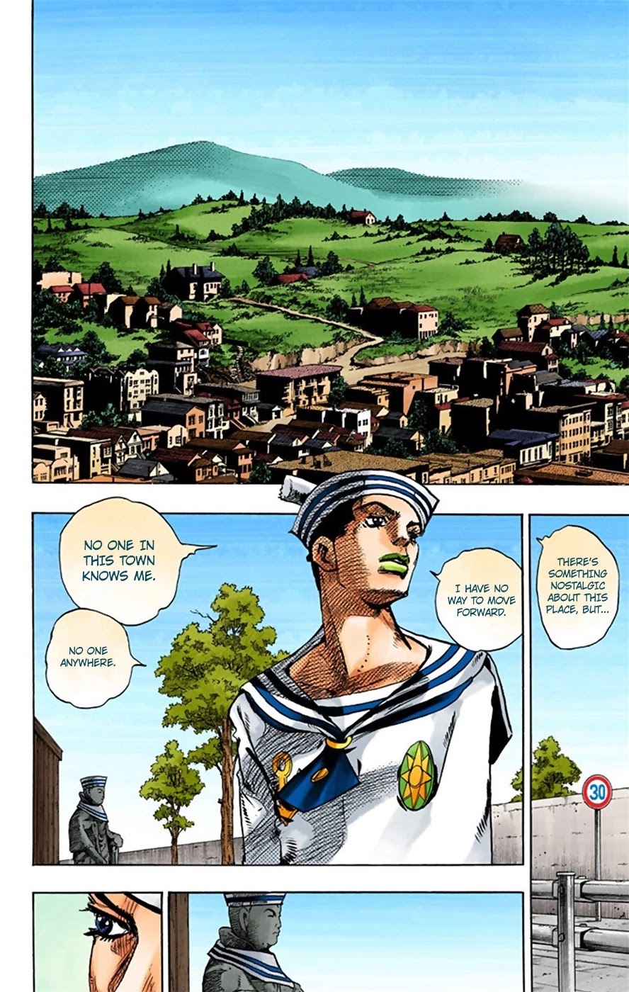 JoJo's Bizarre Adventure Part 8 - JoJolion (Official Colored) Chapter 21 page 36 - Chapter 21: Shakedown Road Part 4