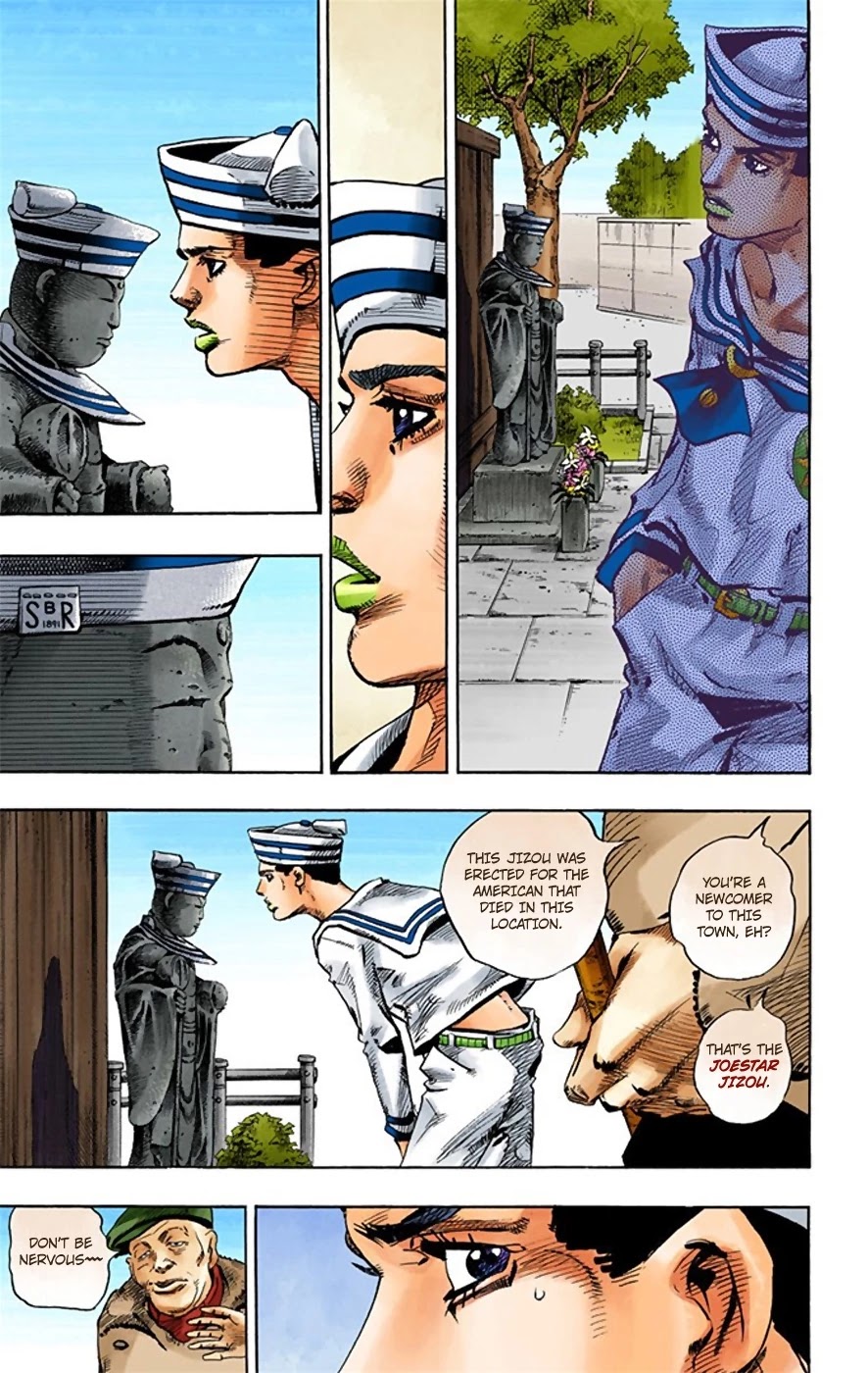 JoJo's Bizarre Adventure Part 8 - JoJolion (Official Colored) Chapter 21 page 37 - Chapter 21: Shakedown Road Part 4