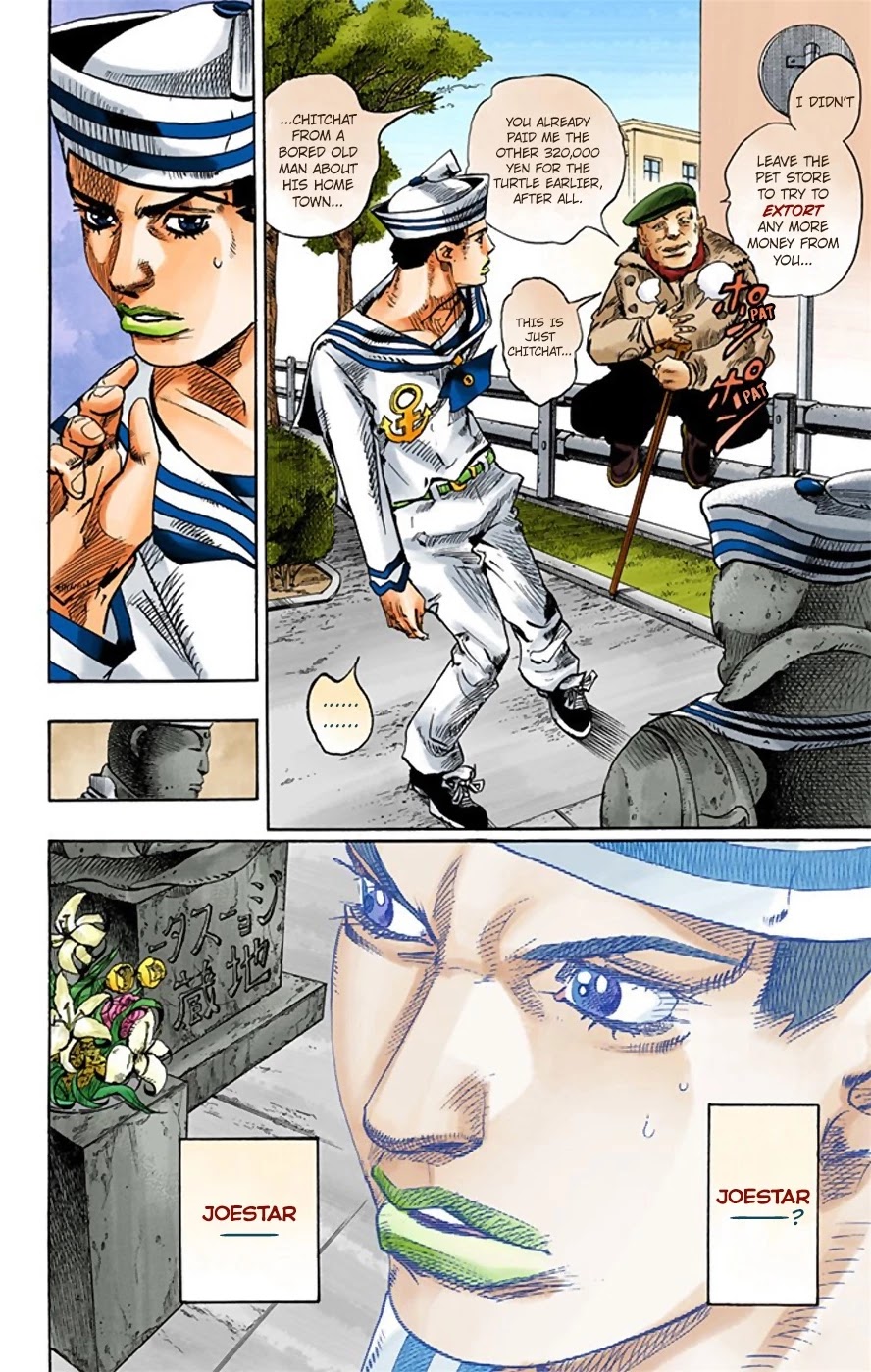 JoJo's Bizarre Adventure Part 8 - JoJolion (Official Colored) Chapter 21 page 38 - Chapter 21: Shakedown Road Part 4