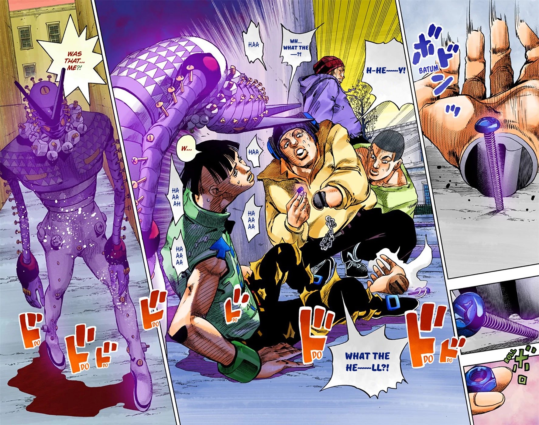 JoJo's Bizarre Adventure Part 8 - JoJolion (Official Colored) Chapter 21 page 4 - Chapter 21: Shakedown Road Part 4