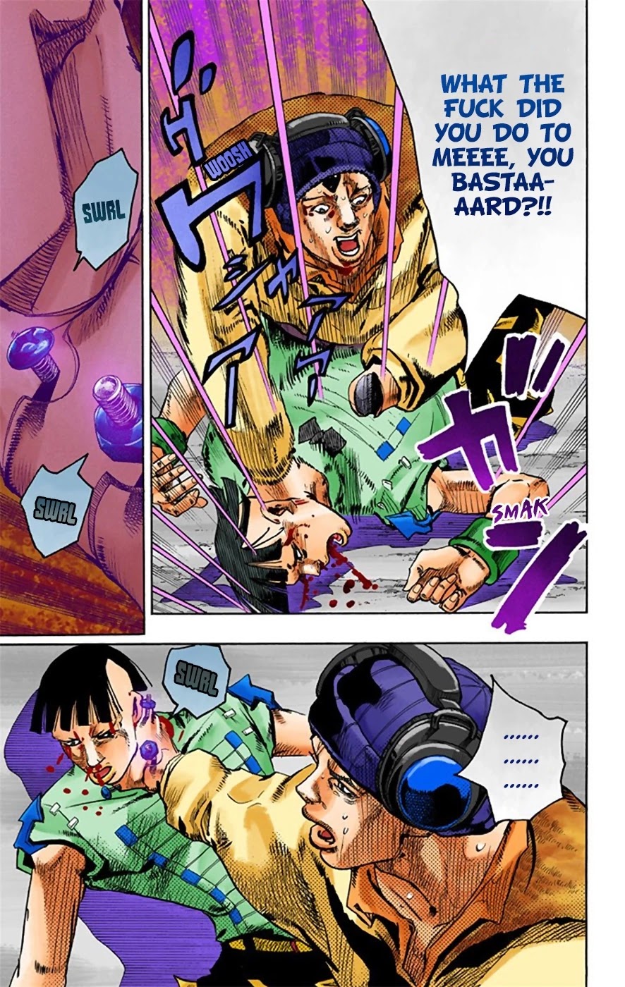 JoJo's Bizarre Adventure Part 8 - JoJolion (Official Colored) Chapter 21 page 6 - Chapter 21: Shakedown Road Part 4
