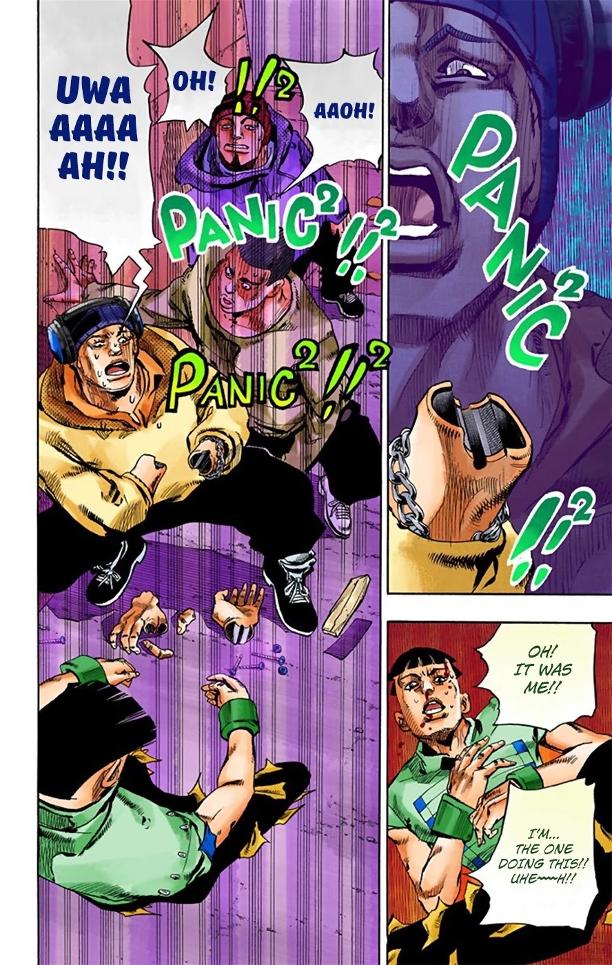 JoJo's Bizarre Adventure Part 8 - JoJolion (Official Colored) Chapter 21 page 9 - Chapter 21: Shakedown Road Part 4