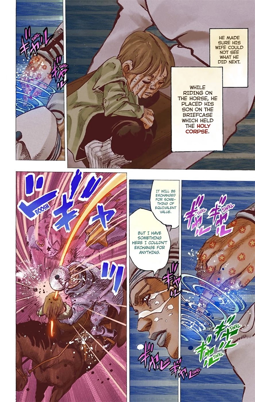 JoJo's Bizarre Adventure Part 8 - JoJolion (Official Colored) Chapter 22 page 12 - Chapter 22: Morioh, Year 1901