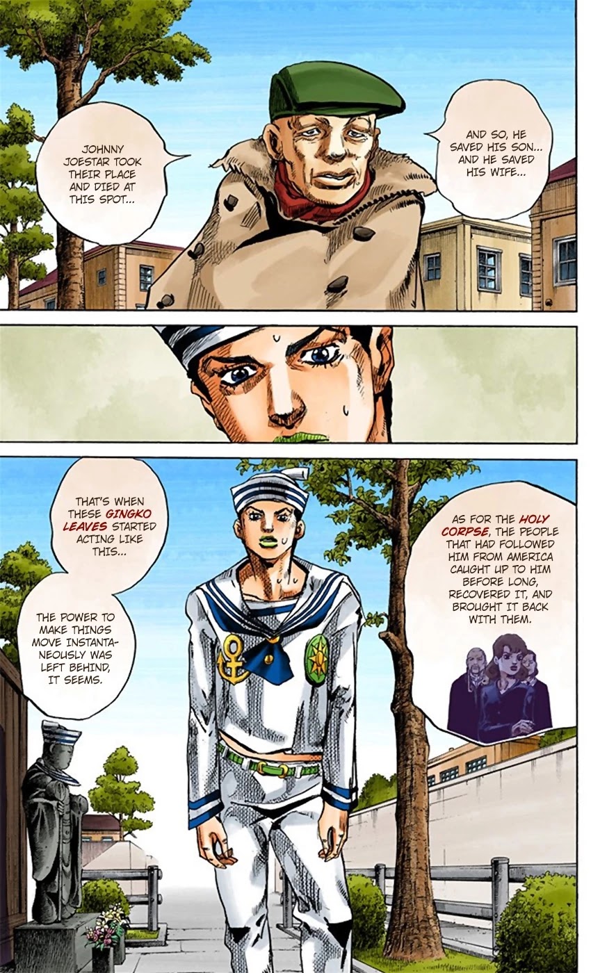 JoJo's Bizarre Adventure Part 8 - JoJolion (Official Colored) Chapter 22 page 16 - Chapter 22: Morioh, Year 1901
