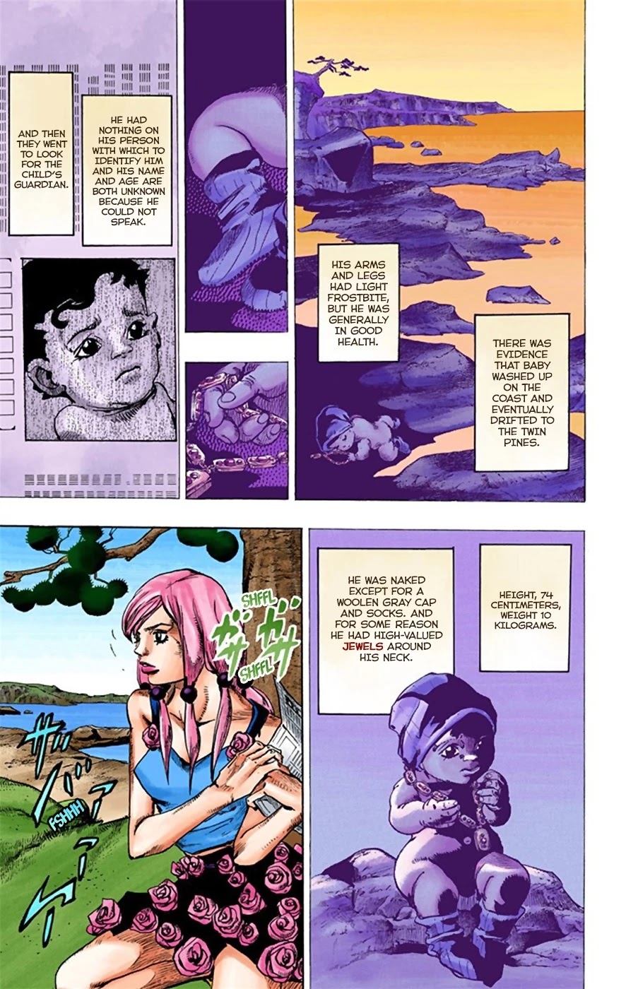 JoJo's Bizarre Adventure Part 8 - JoJolion (Official Colored) Chapter 22 page 25 - Chapter 22: Morioh, Year 1901