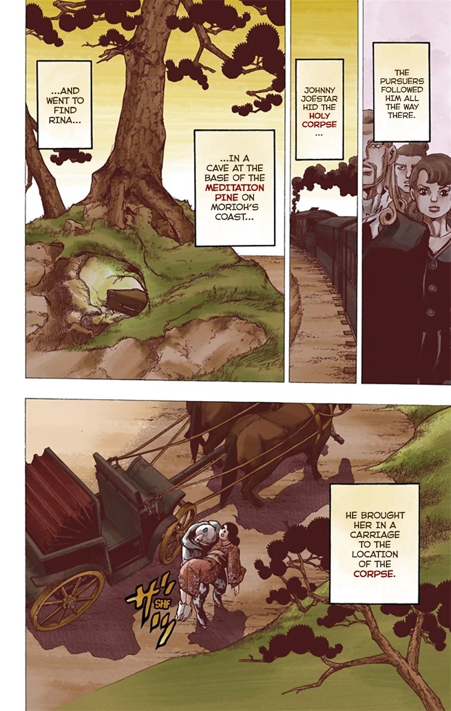 JoJo's Bizarre Adventure Part 8 - JoJolion (Official Colored) Chapter 22 page 5 - Chapter 22: Morioh, Year 1901