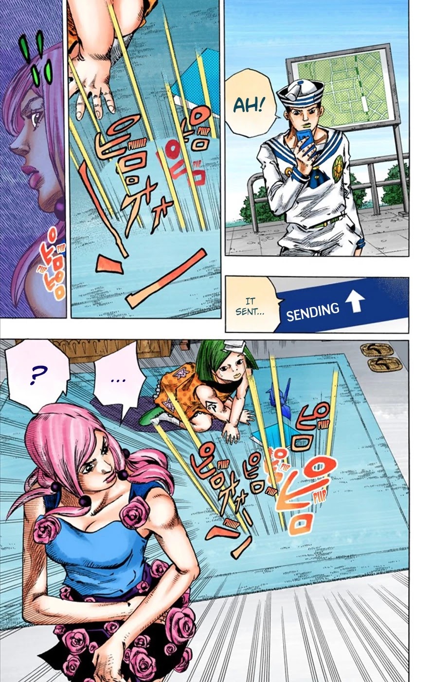 JoJo's Bizarre Adventure Part 8 - JoJolion (Official Colored) Chapter 23 page 32 - Chapter 23: Paper Moon Deception Part 1