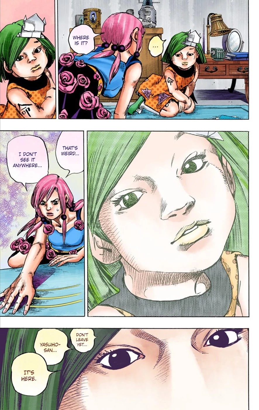 JoJo's Bizarre Adventure Part 8 - JoJolion (Official Colored) Chapter 23 page 34 - Chapter 23: Paper Moon Deception Part 1