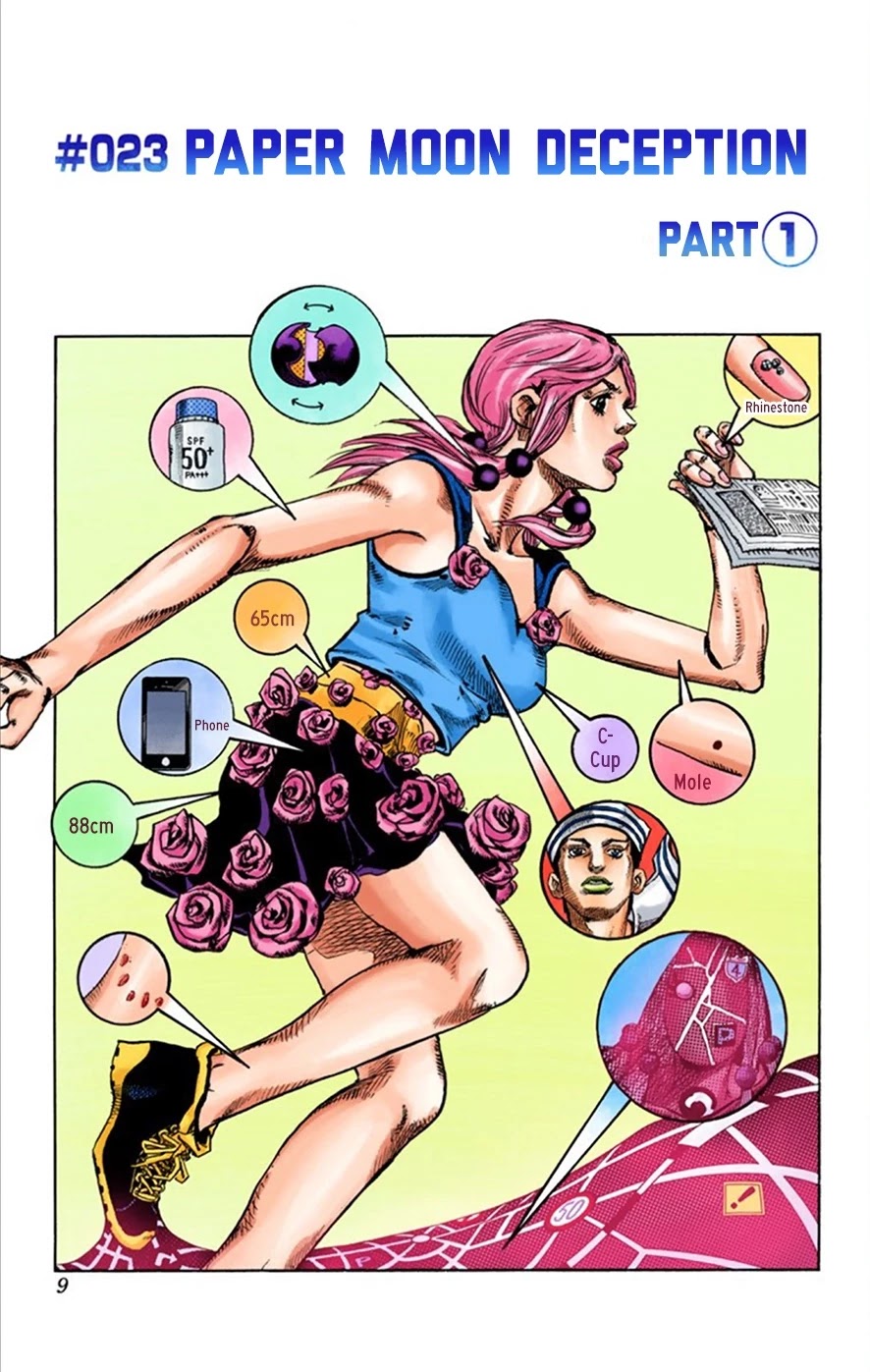JoJo's Bizarre Adventure Part 8 - JoJolion (Official Colored) Chapter 23 page 7 - Chapter 23: Paper Moon Deception Part 1