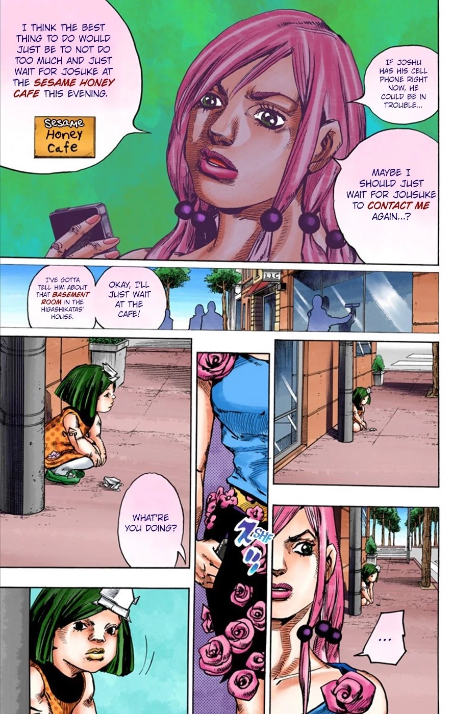 JoJo's Bizarre Adventure Part 8 - JoJolion (Official Colored) Chapter 24 page 16 - Chapter 24: Paper Moon Deception Part 2