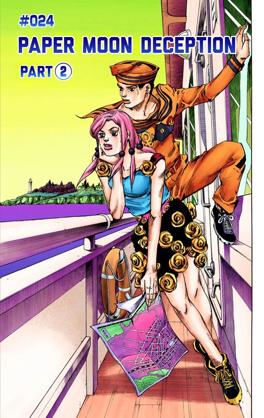 JoJo's Bizarre Adventure Part 8 - JoJolion (Official Colored) Chapter 24 page 2 - Chapter 24: Paper Moon Deception Part 2