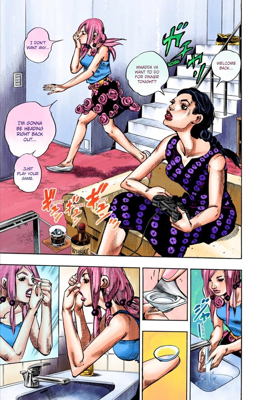 JoJo's Bizarre Adventure Part 8 - JoJolion (Official Colored) Chapter 24 page 28 - Chapter 24: Paper Moon Deception Part 2