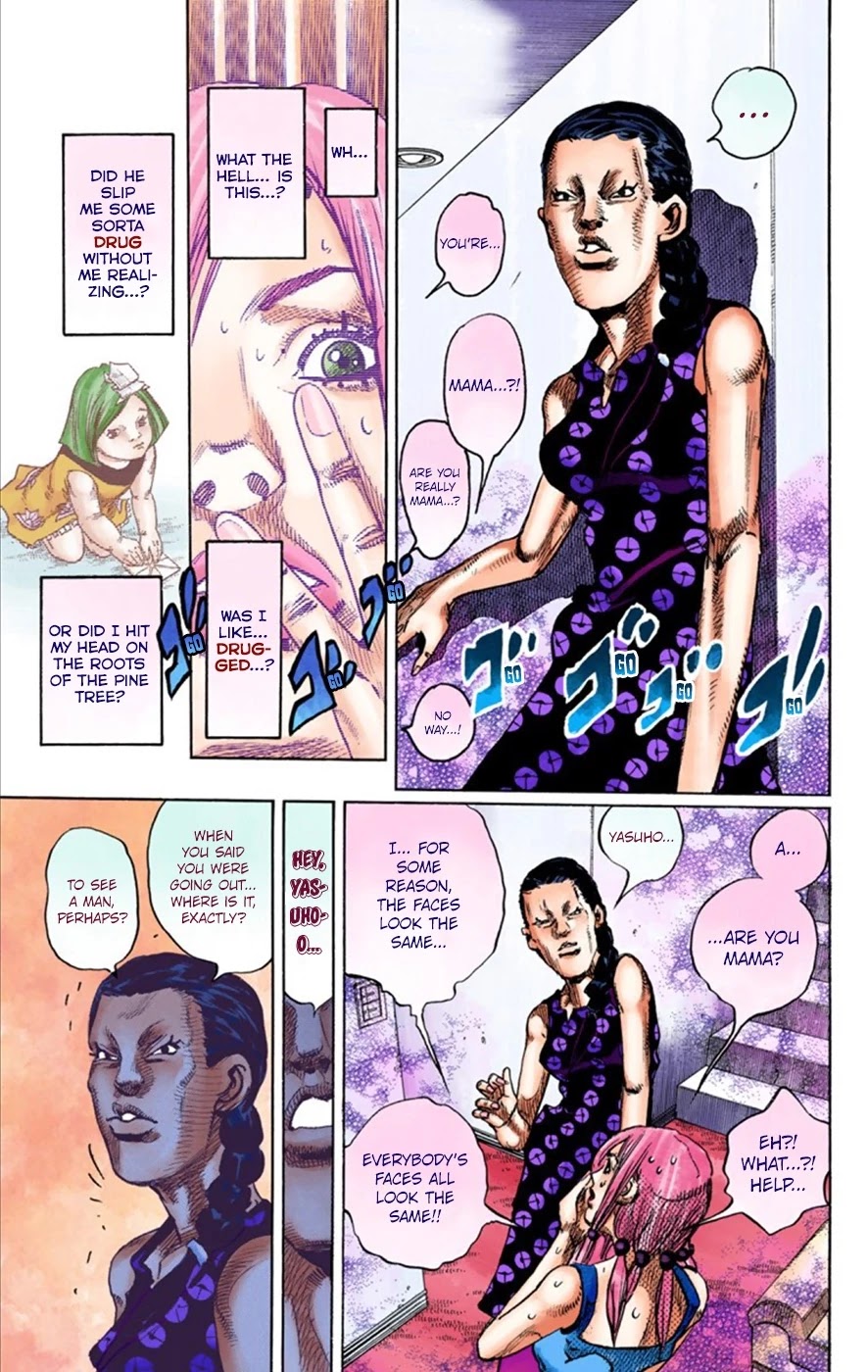 JoJo's Bizarre Adventure Part 8 - JoJolion (Official Colored) Chapter 24 page 34 - Chapter 24: Paper Moon Deception Part 2