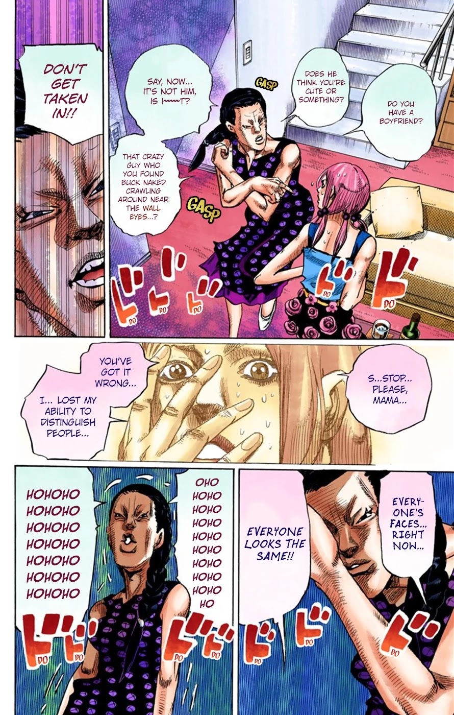 JoJo's Bizarre Adventure Part 8 - JoJolion (Official Colored) Chapter 24 page 35 - Chapter 24: Paper Moon Deception Part 2