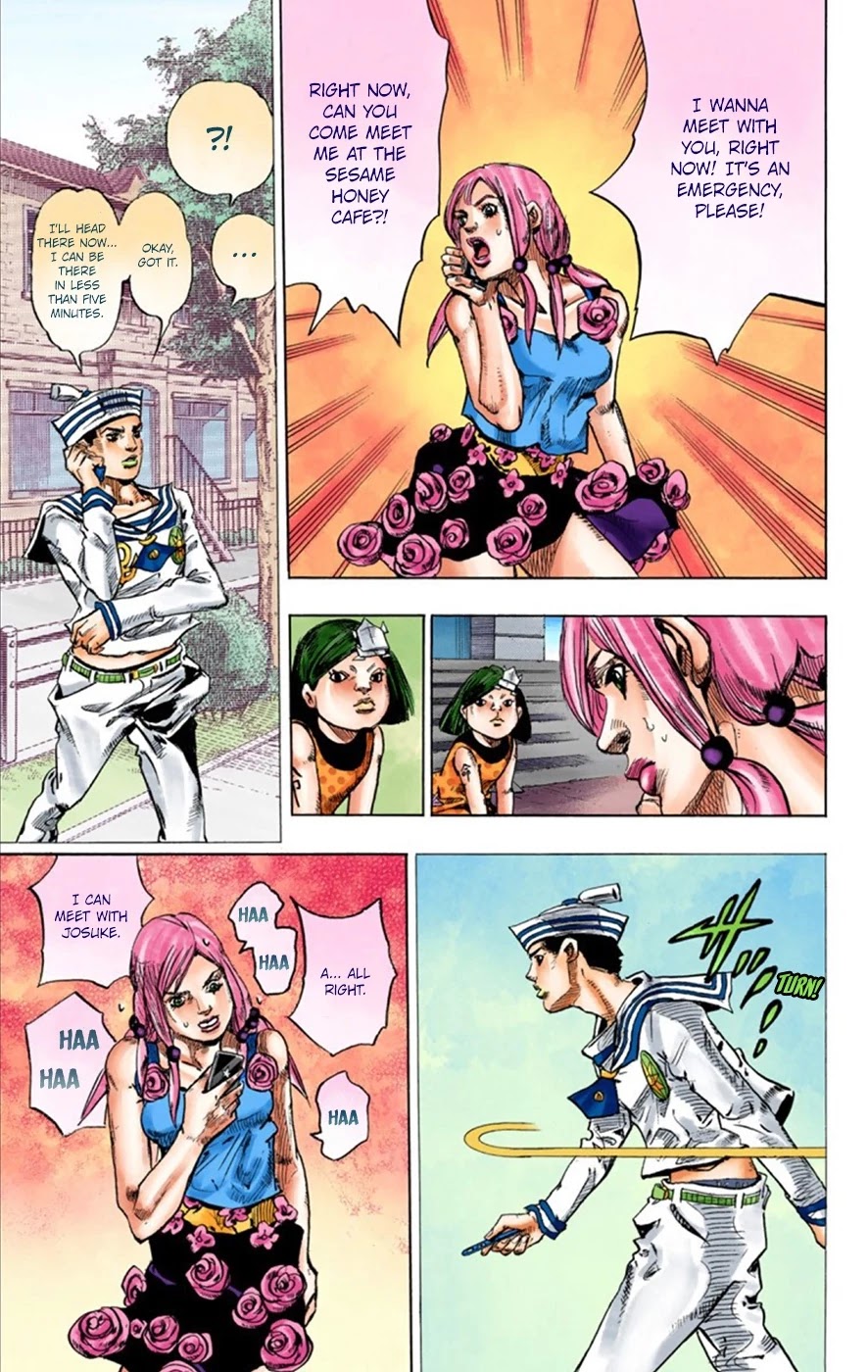 JoJo's Bizarre Adventure Part 8 - JoJolion (Official Colored) Chapter 24 page 41 - Chapter 24: Paper Moon Deception Part 2