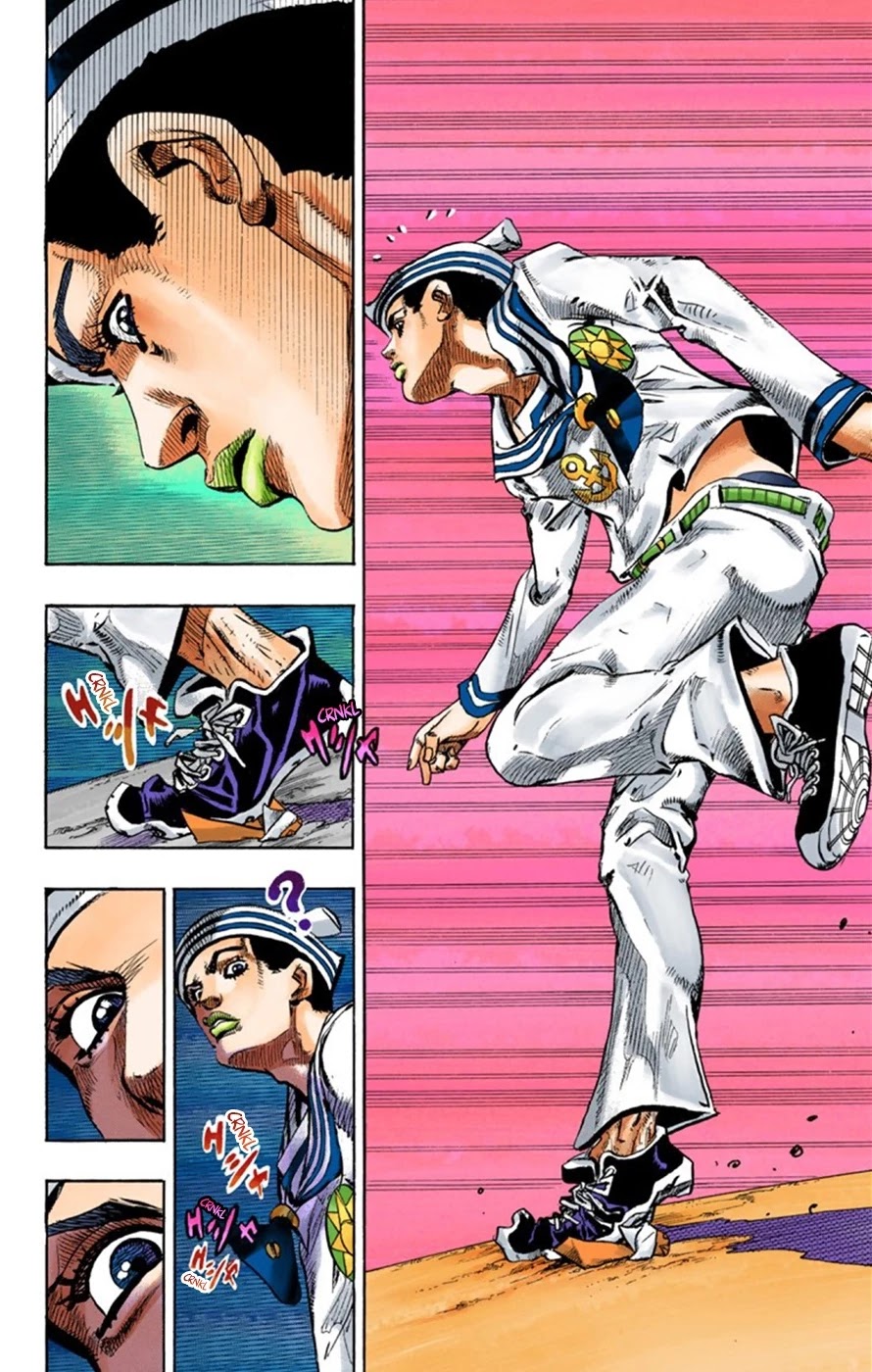 JoJo's Bizarre Adventure Part 8 - JoJolion (Official Colored) Chapter 24 page 45 - Chapter 24: Paper Moon Deception Part 2