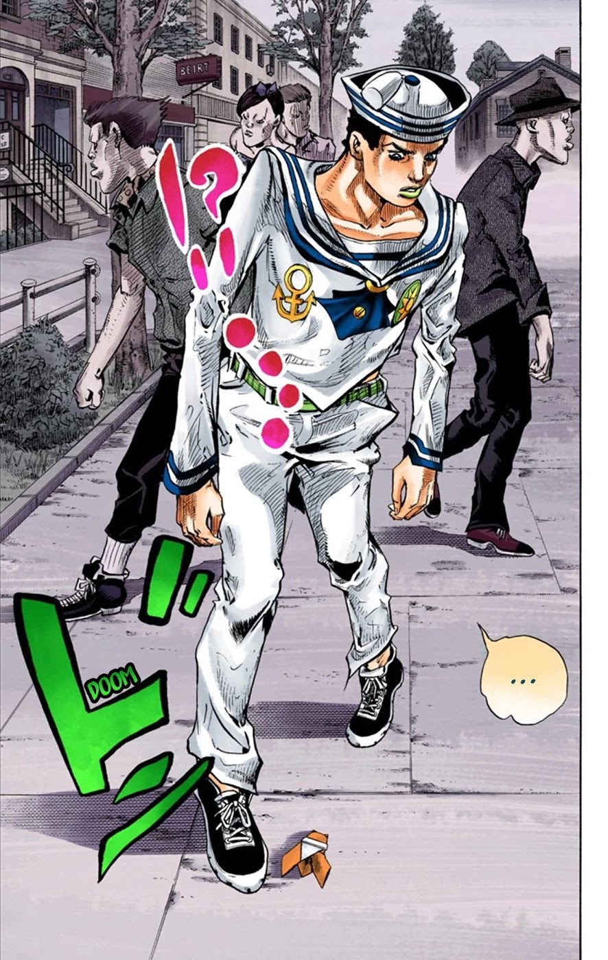 JoJo's Bizarre Adventure Part 8 - JoJolion (Official Colored) Chapter 24 page 46 - Chapter 24: Paper Moon Deception Part 2