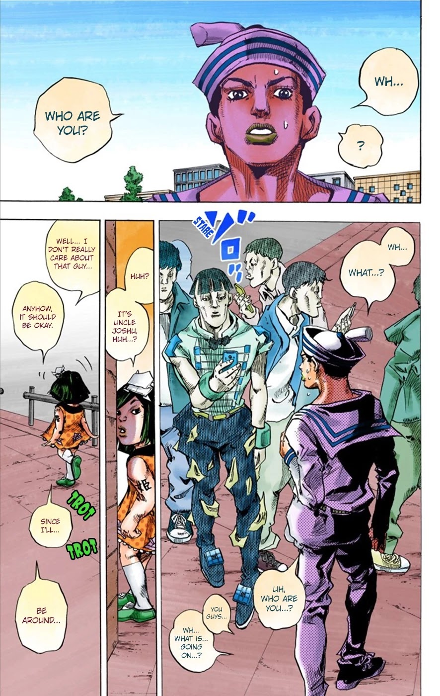 JoJo's Bizarre Adventure Part 8 - JoJolion (Official Colored) Chapter 25 page 13 - Chapter 25: Paper Moon Deception Part 3