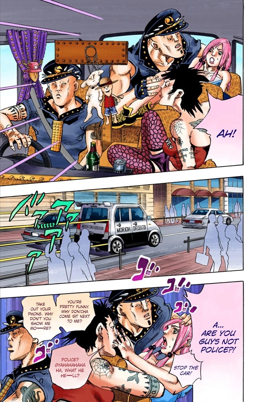 JoJo's Bizarre Adventure Part 8 - JoJolion (Official Colored) Chapter 25 page 35 - Chapter 25: Paper Moon Deception Part 3