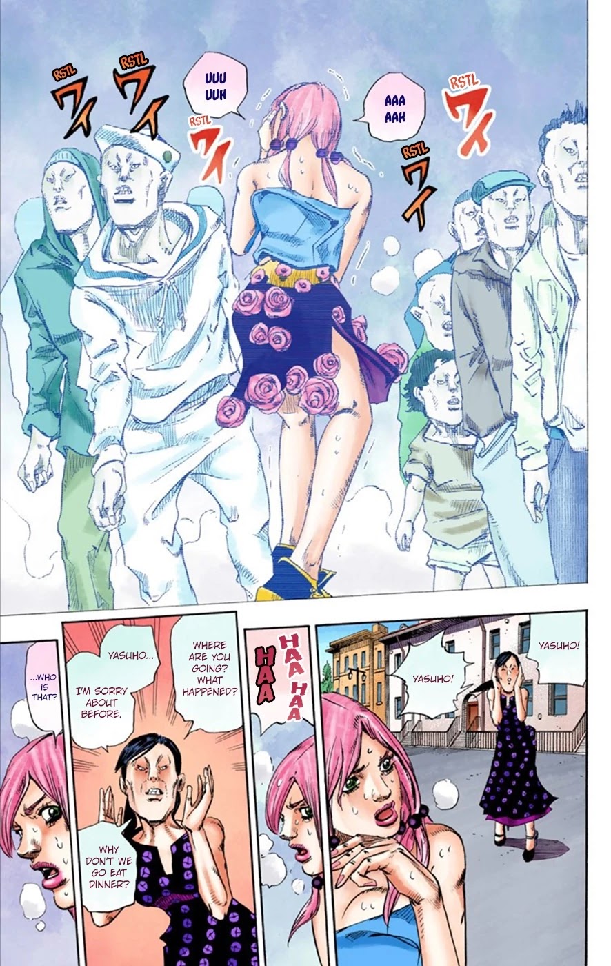 JoJo's Bizarre Adventure Part 8 - JoJolion (Official Colored) Chapter 25 page 41 - Chapter 25: Paper Moon Deception Part 3