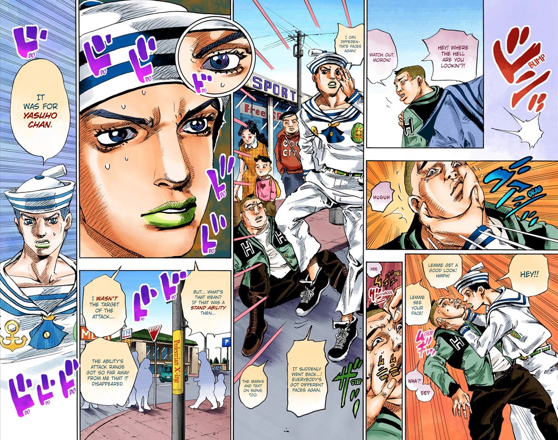 JoJo's Bizarre Adventure Part 8 - JoJolion (Official Colored) Chapter 25 page 44 - Chapter 25: Paper Moon Deception Part 3