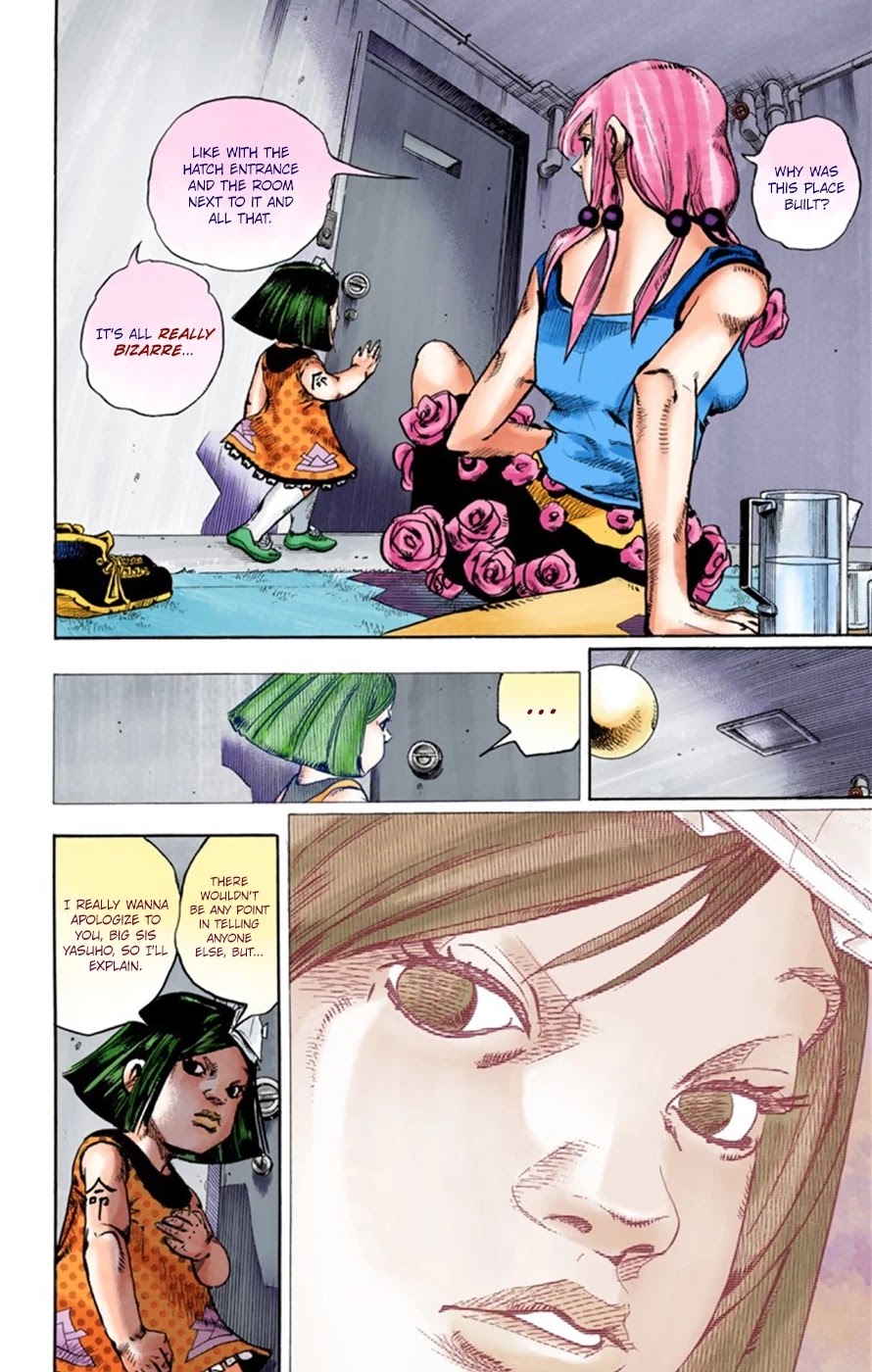 JoJo's Bizarre Adventure Part 8 - JoJolion (Official Colored) Chapter 26 page 11 - Chapter 26: Tsurugi Higashikata's Goal, and the Architect