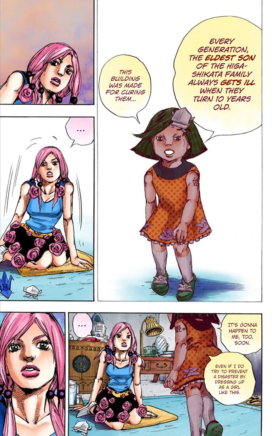 JoJo's Bizarre Adventure Part 8 - JoJolion (Official Colored) Chapter 26 page 12 - Chapter 26: Tsurugi Higashikata's Goal, and the Architect