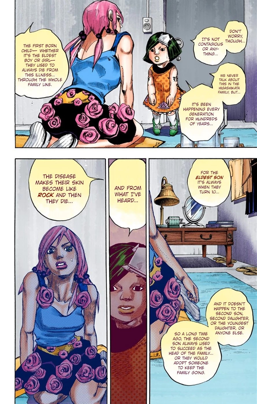 JoJo's Bizarre Adventure Part 8 - JoJolion (Official Colored) Chapter 26 page 13 - Chapter 26: Tsurugi Higashikata's Goal, and the Architect