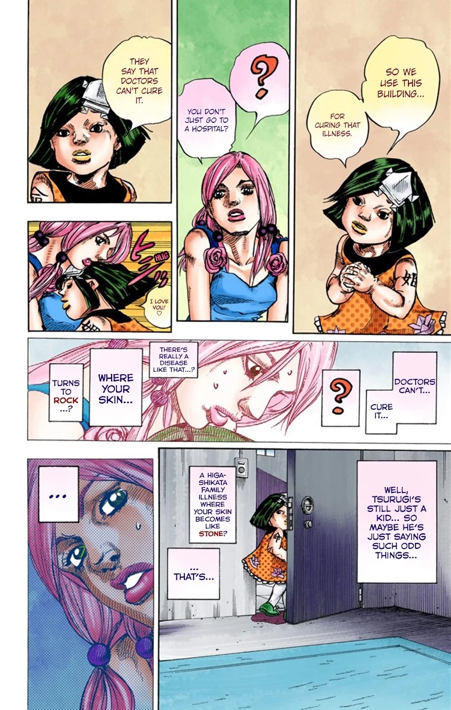 JoJo's Bizarre Adventure Part 8 - JoJolion (Official Colored) Chapter 26 page 15 - Chapter 26: Tsurugi Higashikata's Goal, and the Architect