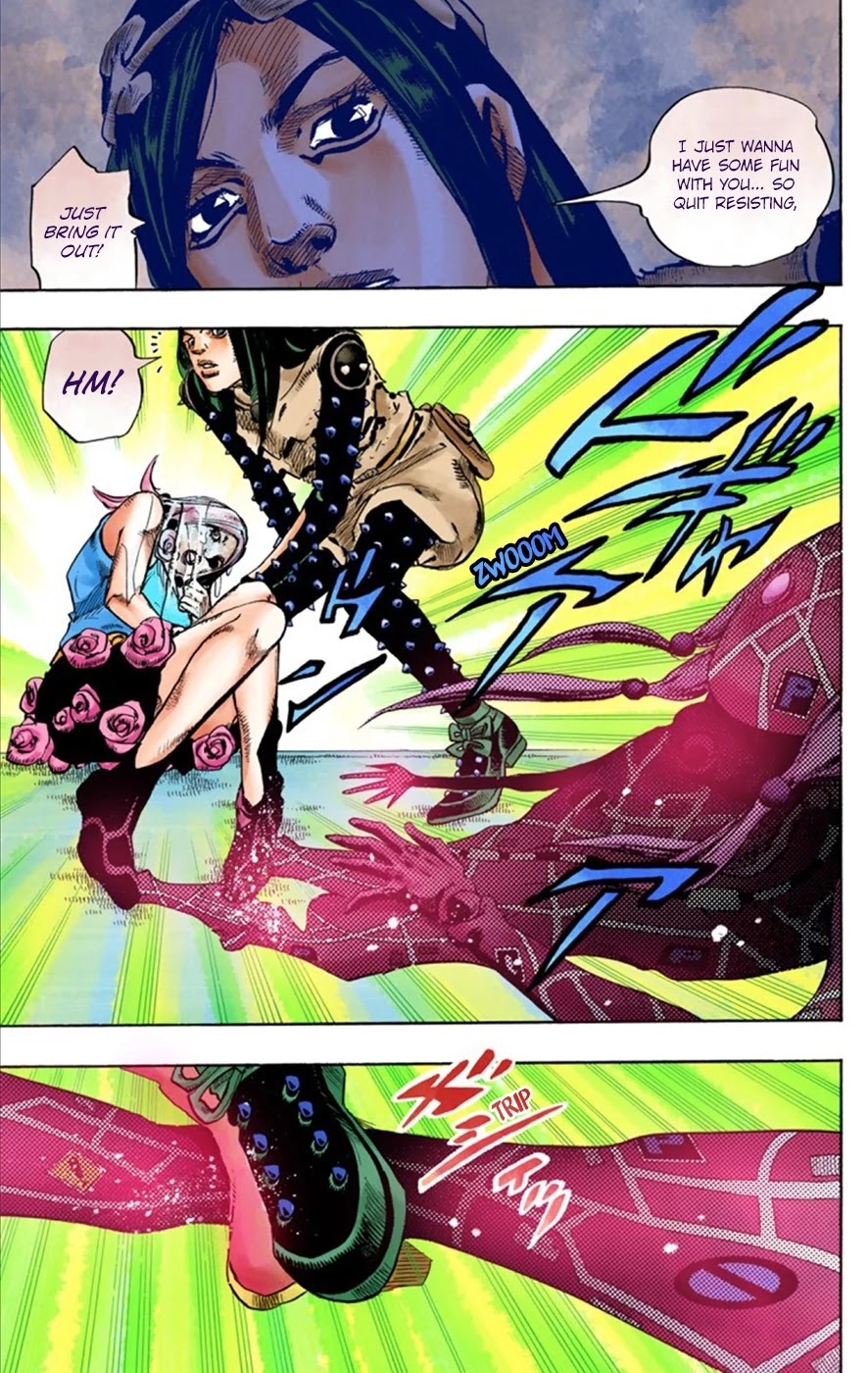 JoJo's Bizarre Adventure Part 8 - JoJolion (Official Colored) Chapter 26 page 27 - Chapter 26: Tsurugi Higashikata's Goal, and the Architect