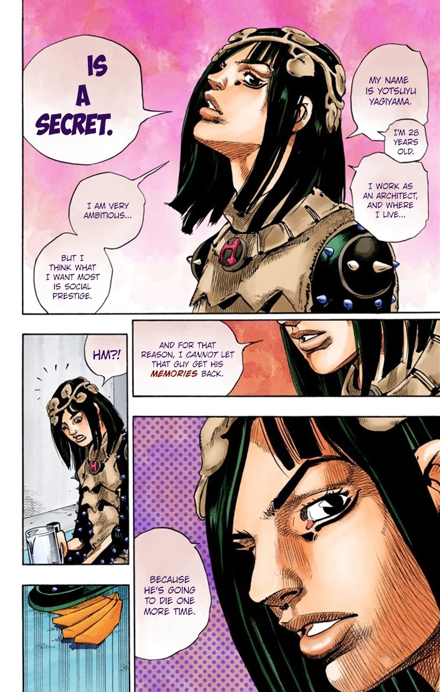JoJo's Bizarre Adventure Part 8 - JoJolion (Official Colored) Chapter 26 page 34 - Chapter 26: Tsurugi Higashikata's Goal, and the Architect