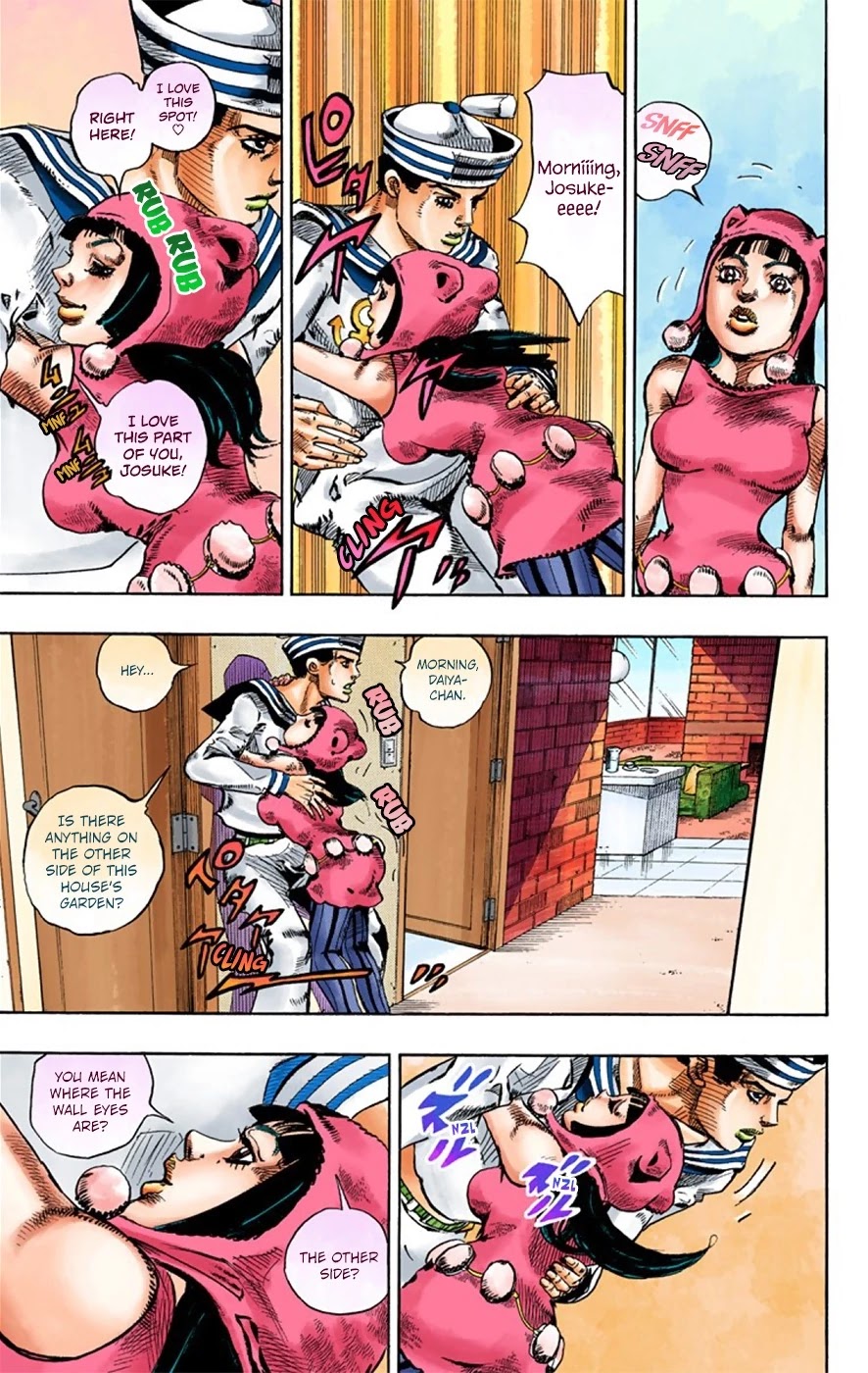 JoJo's Bizarre Adventure Part 8 - JoJolion (Official Colored) Chapter 27 page 10 - Chapter 27: Norisuke Higashikata, Tsurugi Higashikata, and Yotsuyu Yayagiyama Part 1