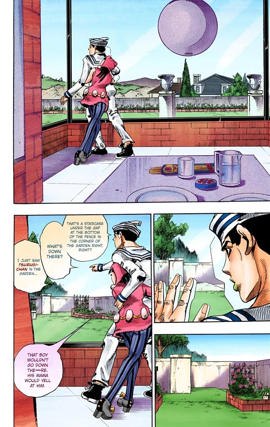 JoJo's Bizarre Adventure Part 8 - JoJolion (Official Colored) Chapter 27 page 11 - Chapter 27: Norisuke Higashikata, Tsurugi Higashikata, and Yotsuyu Yayagiyama Part 1