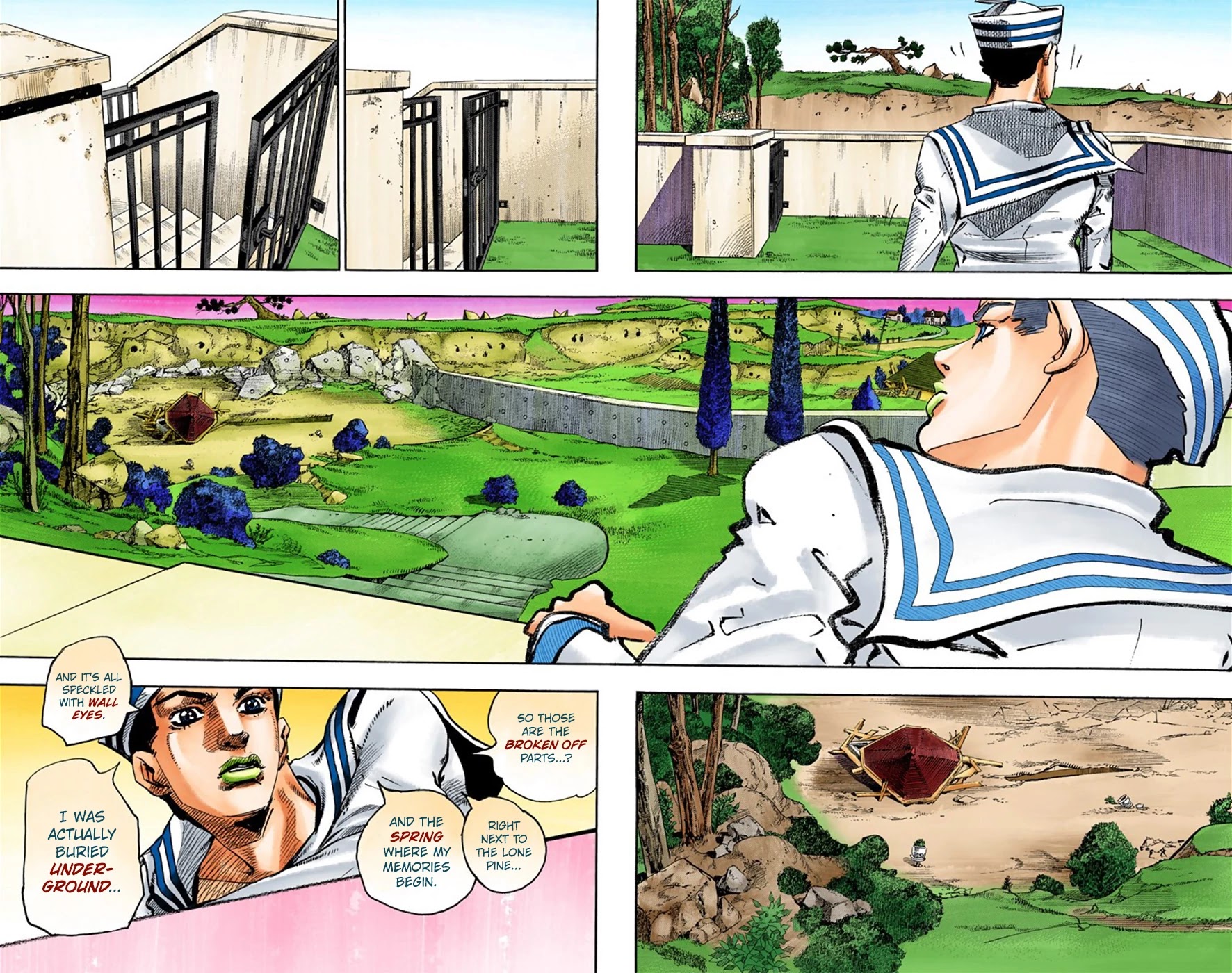 JoJo's Bizarre Adventure Part 8 - JoJolion (Official Colored) Chapter 27 page 17 - Chapter 27: Norisuke Higashikata, Tsurugi Higashikata, and Yotsuyu Yayagiyama Part 1