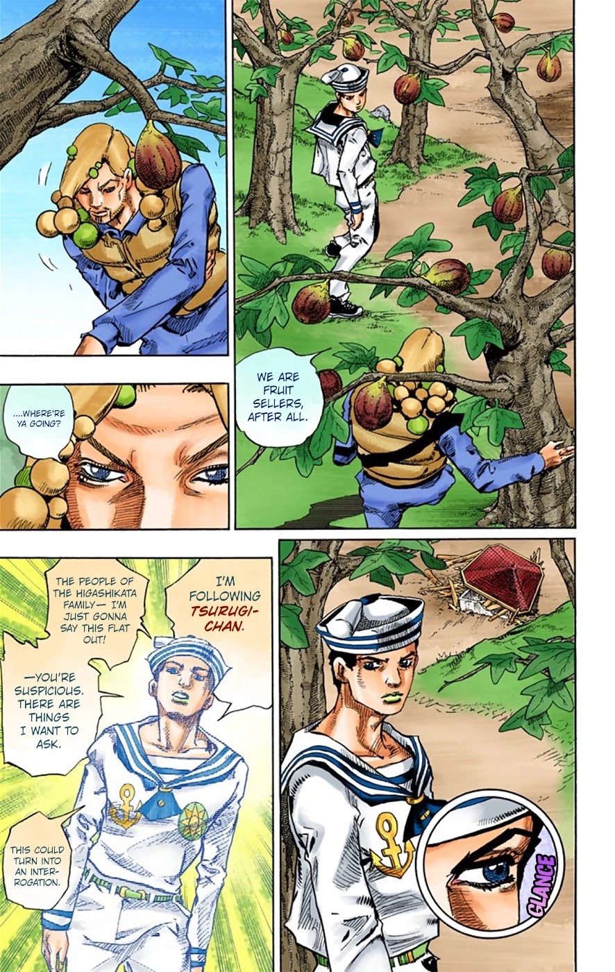 JoJo's Bizarre Adventure Part 8 - JoJolion (Official Colored) Chapter 27 page 22 - Chapter 27: Norisuke Higashikata, Tsurugi Higashikata, and Yotsuyu Yayagiyama Part 1