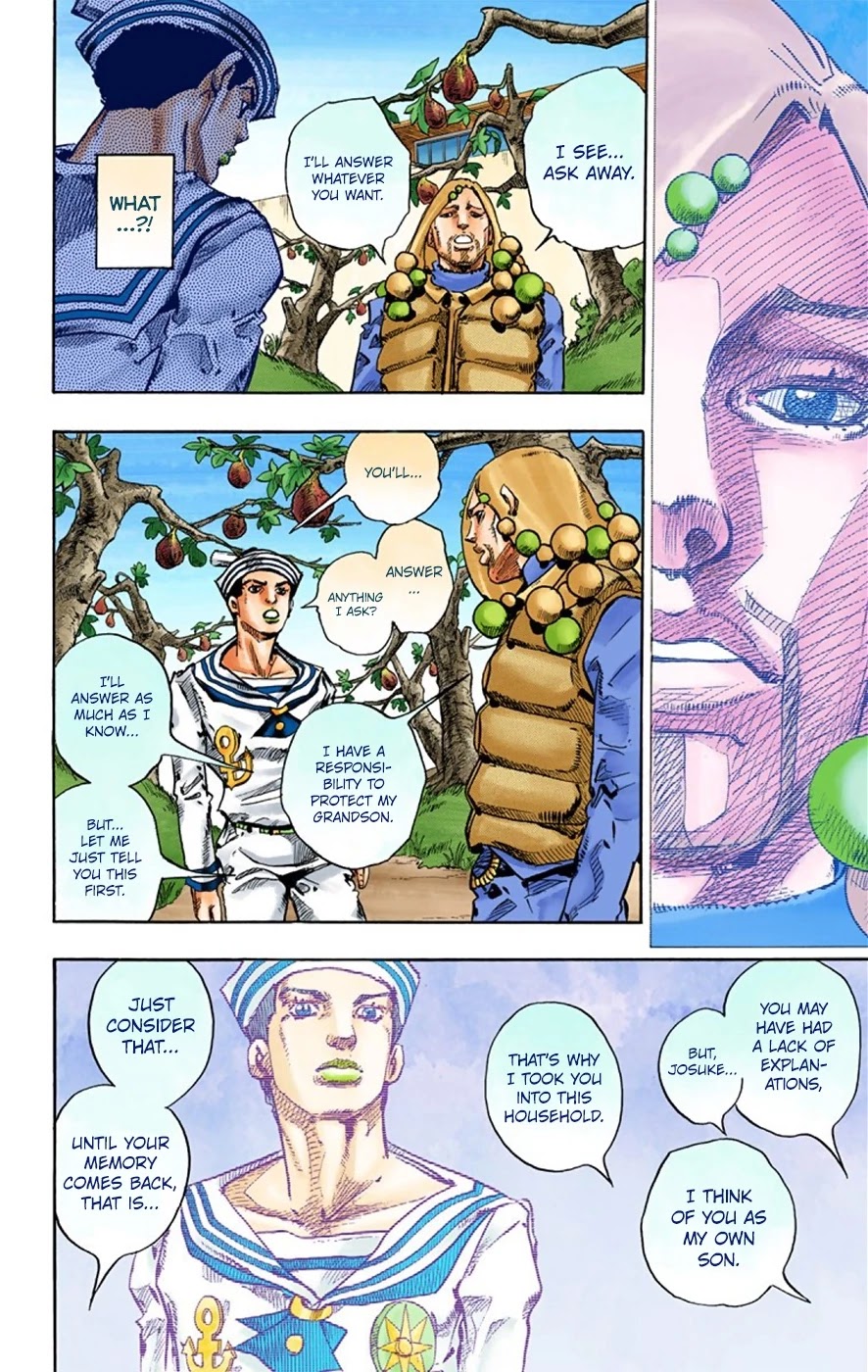 JoJo's Bizarre Adventure Part 8 - JoJolion (Official Colored) Chapter 27 page 23 - Chapter 27: Norisuke Higashikata, Tsurugi Higashikata, and Yotsuyu Yayagiyama Part 1
