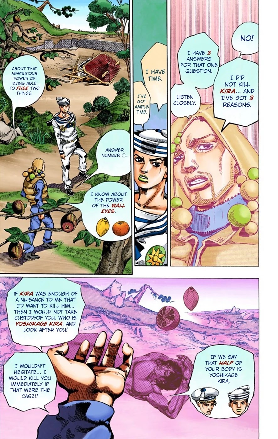 JoJo's Bizarre Adventure Part 8 - JoJolion (Official Colored) Chapter 27 page 26 - Chapter 27: Norisuke Higashikata, Tsurugi Higashikata, and Yotsuyu Yayagiyama Part 1