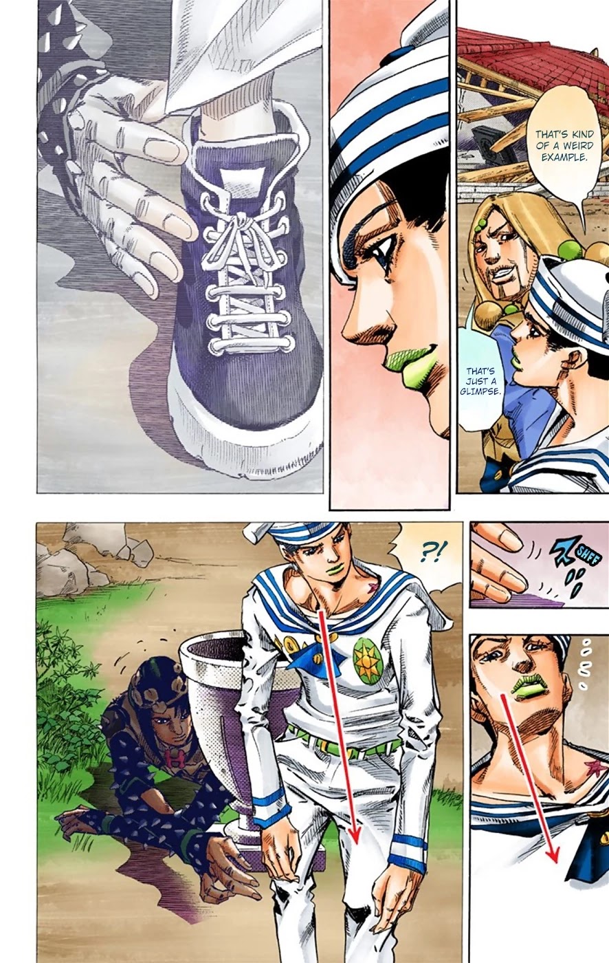 JoJo's Bizarre Adventure Part 8 - JoJolion (Official Colored) Chapter 27 page 37 - Chapter 27: Norisuke Higashikata, Tsurugi Higashikata, and Yotsuyu Yayagiyama Part 1