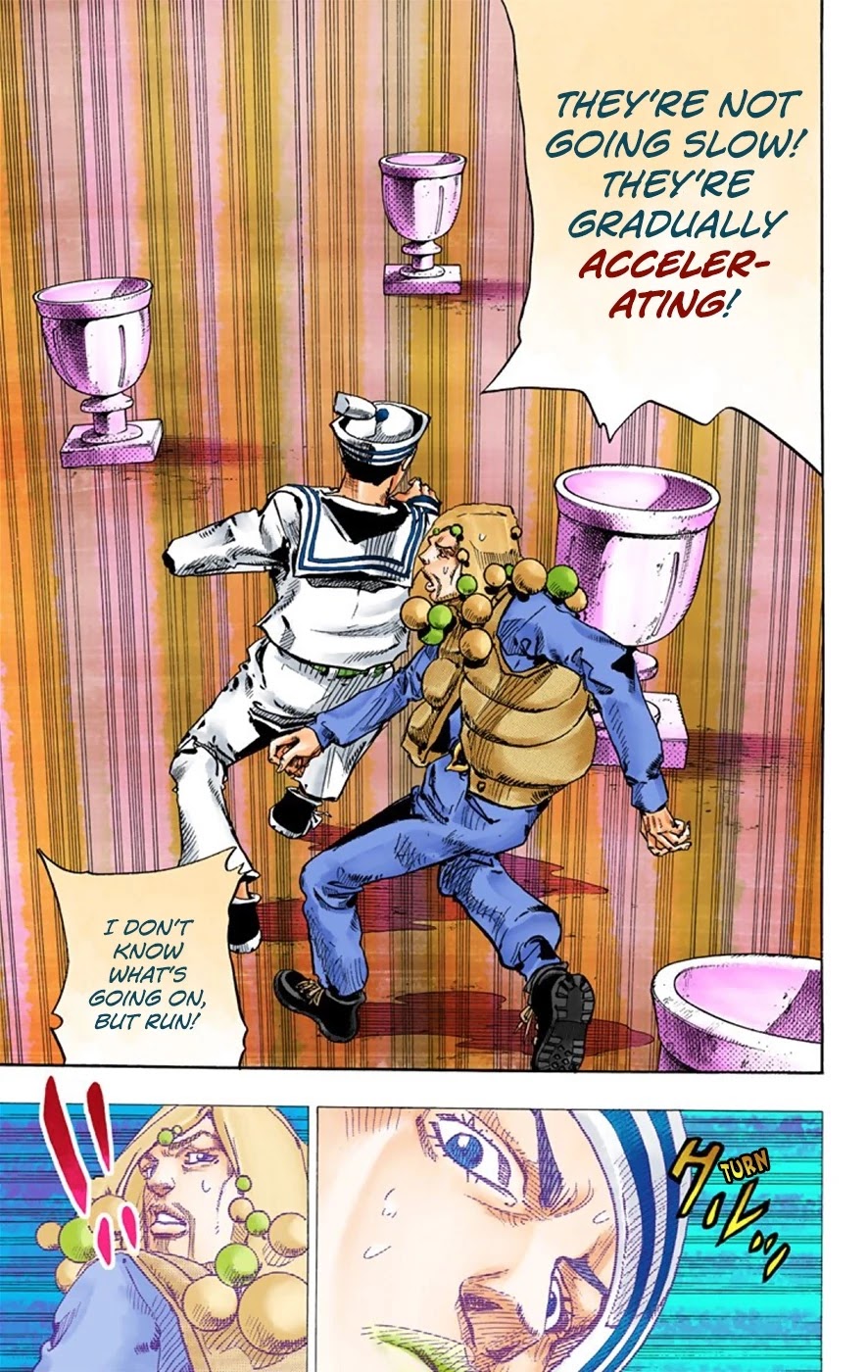 JoJo's Bizarre Adventure Part 8 - JoJolion (Official Colored) Chapter 27 page 45 - Chapter 27: Norisuke Higashikata, Tsurugi Higashikata, and Yotsuyu Yayagiyama Part 1