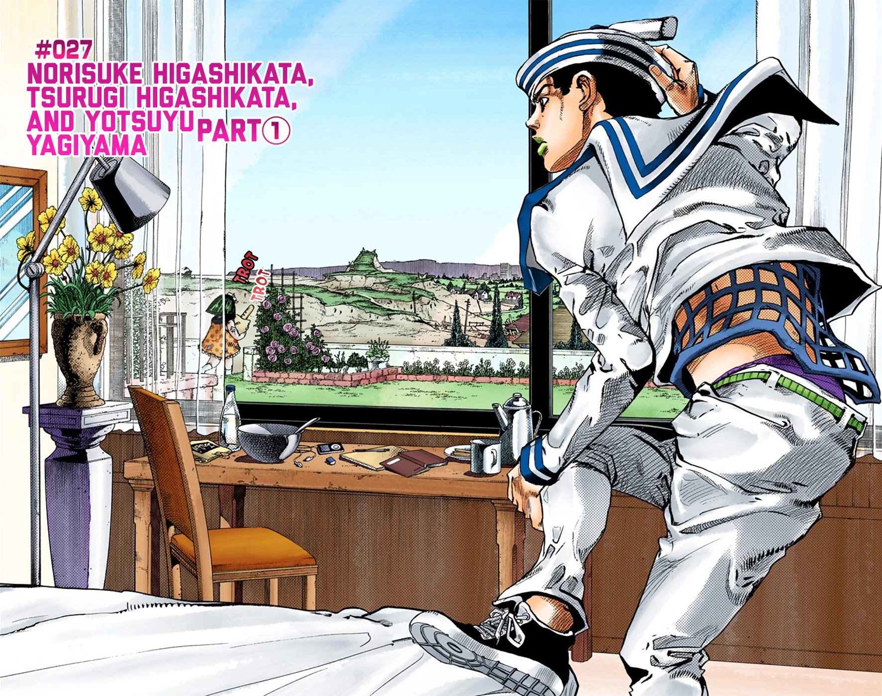 JoJo's Bizarre Adventure Part 8 - JoJolion (Official Colored) Chapter 27 page 8 - Chapter 27: Norisuke Higashikata, Tsurugi Higashikata, and Yotsuyu Yayagiyama Part 1