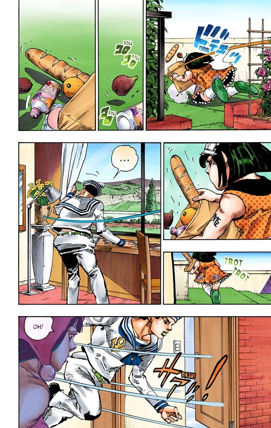 JoJo's Bizarre Adventure Part 8 - JoJolion (Official Colored) Chapter 27 page 9 - Chapter 27: Norisuke Higashikata, Tsurugi Higashikata, and Yotsuyu Yayagiyama Part 1