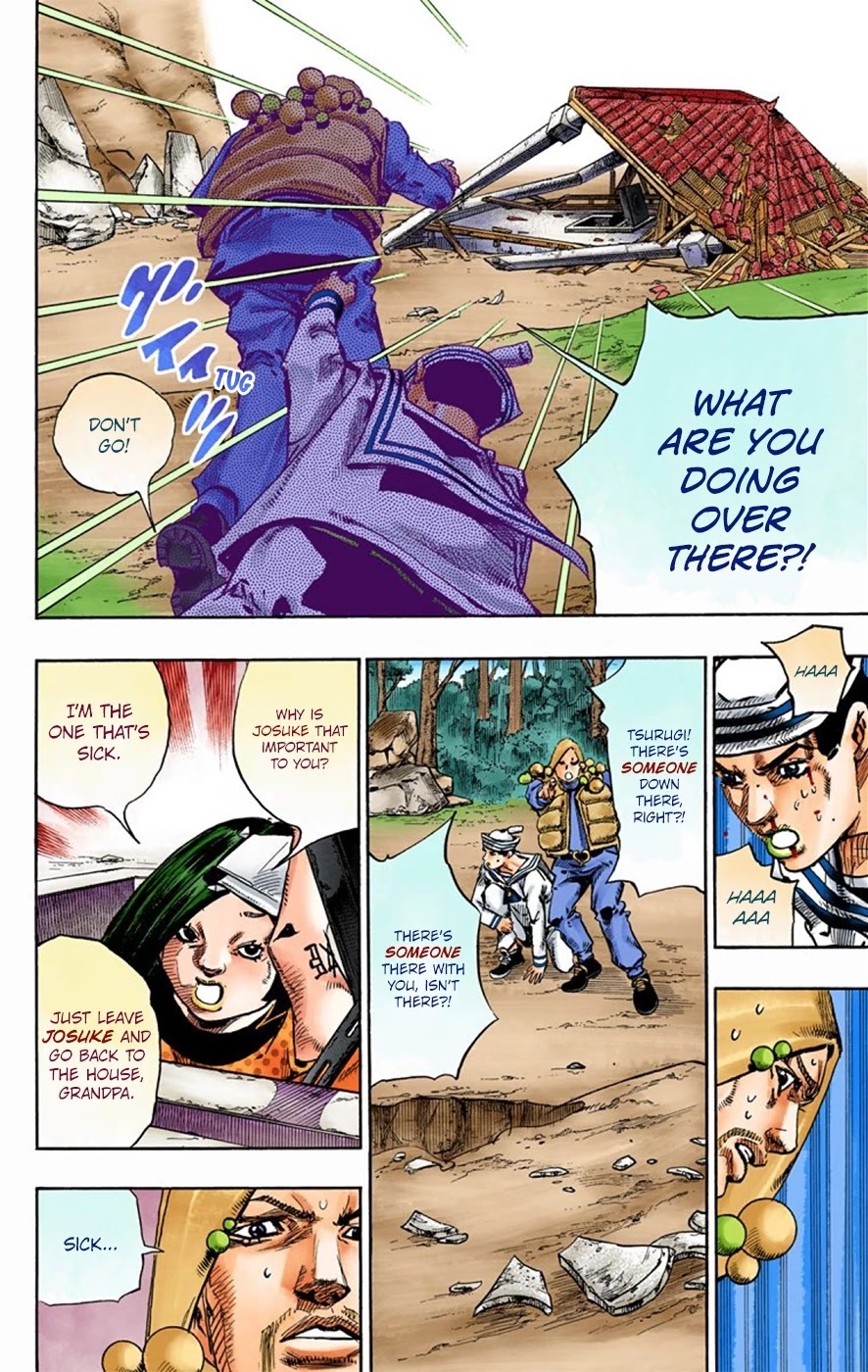 JoJo's Bizarre Adventure Part 8 - JoJolion (Official Colored) Chapter 28 page 14 - Chapter 28: Norisuke Higashikata, Tsurugi Higashikata, and Yotsuyu Yayagiyama Part 2