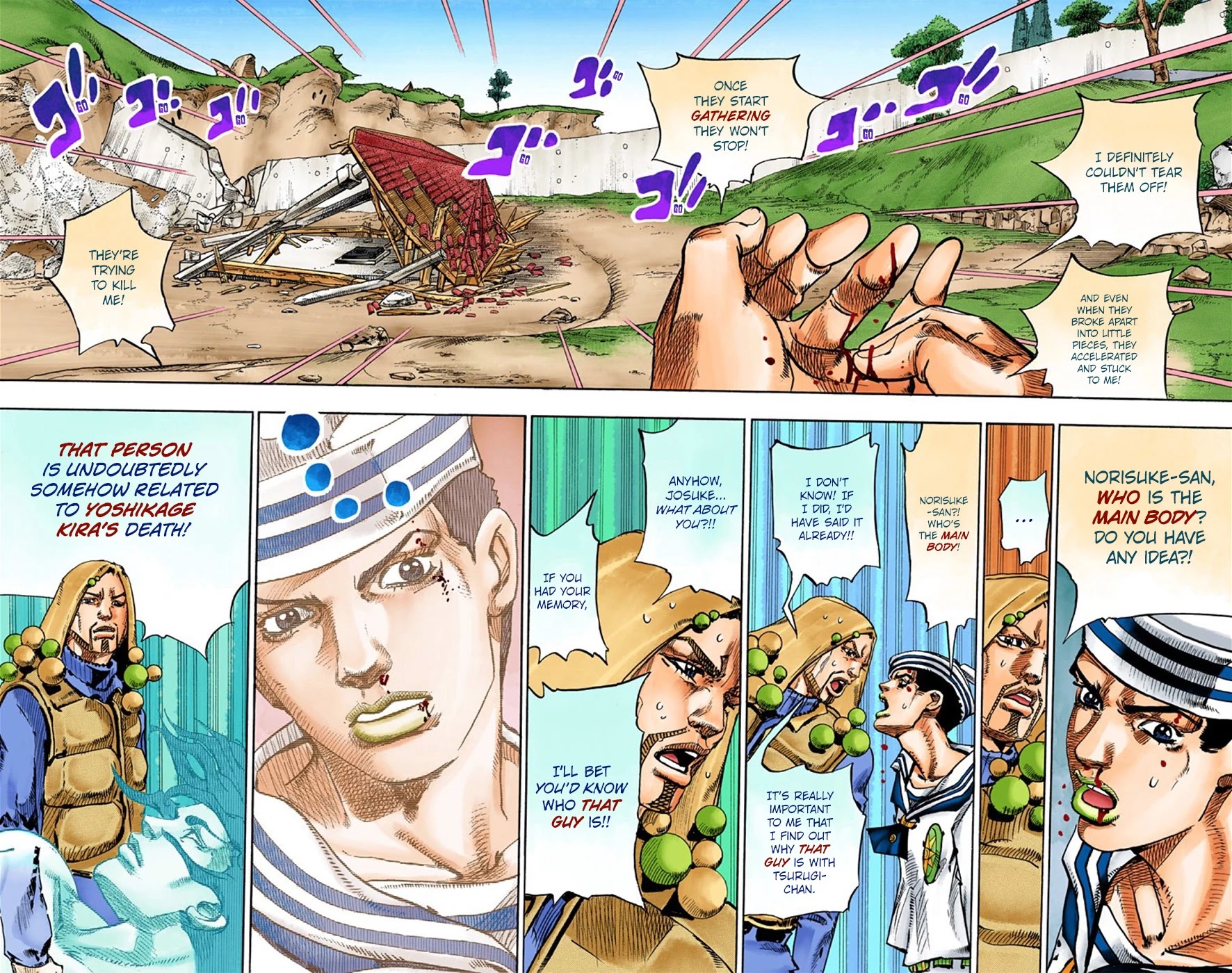 JoJo's Bizarre Adventure Part 8 - JoJolion (Official Colored) Chapter 28 page 16 - Chapter 28: Norisuke Higashikata, Tsurugi Higashikata, and Yotsuyu Yayagiyama Part 2