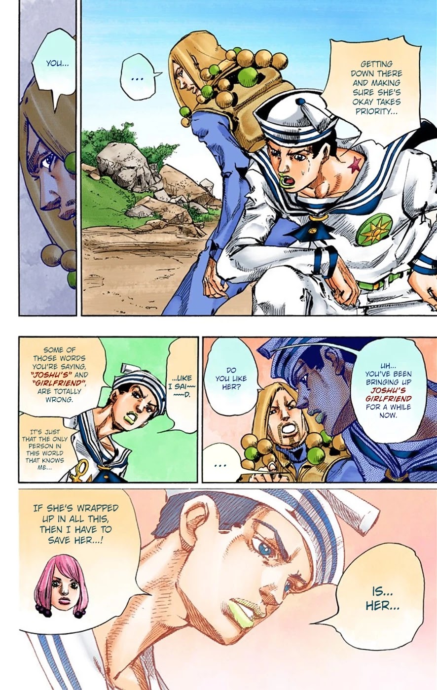 JoJo's Bizarre Adventure Part 8 - JoJolion (Official Colored) Chapter 28 page 18 - Chapter 28: Norisuke Higashikata, Tsurugi Higashikata, and Yotsuyu Yayagiyama Part 2
