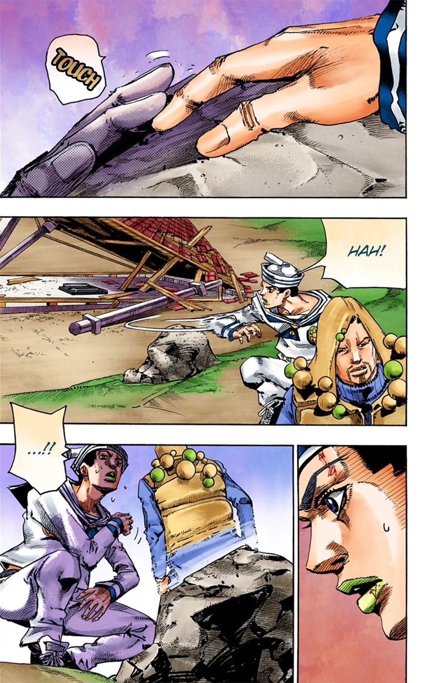 JoJo's Bizarre Adventure Part 8 - JoJolion (Official Colored) Chapter 28 page 21 - Chapter 28: Norisuke Higashikata, Tsurugi Higashikata, and Yotsuyu Yayagiyama Part 2