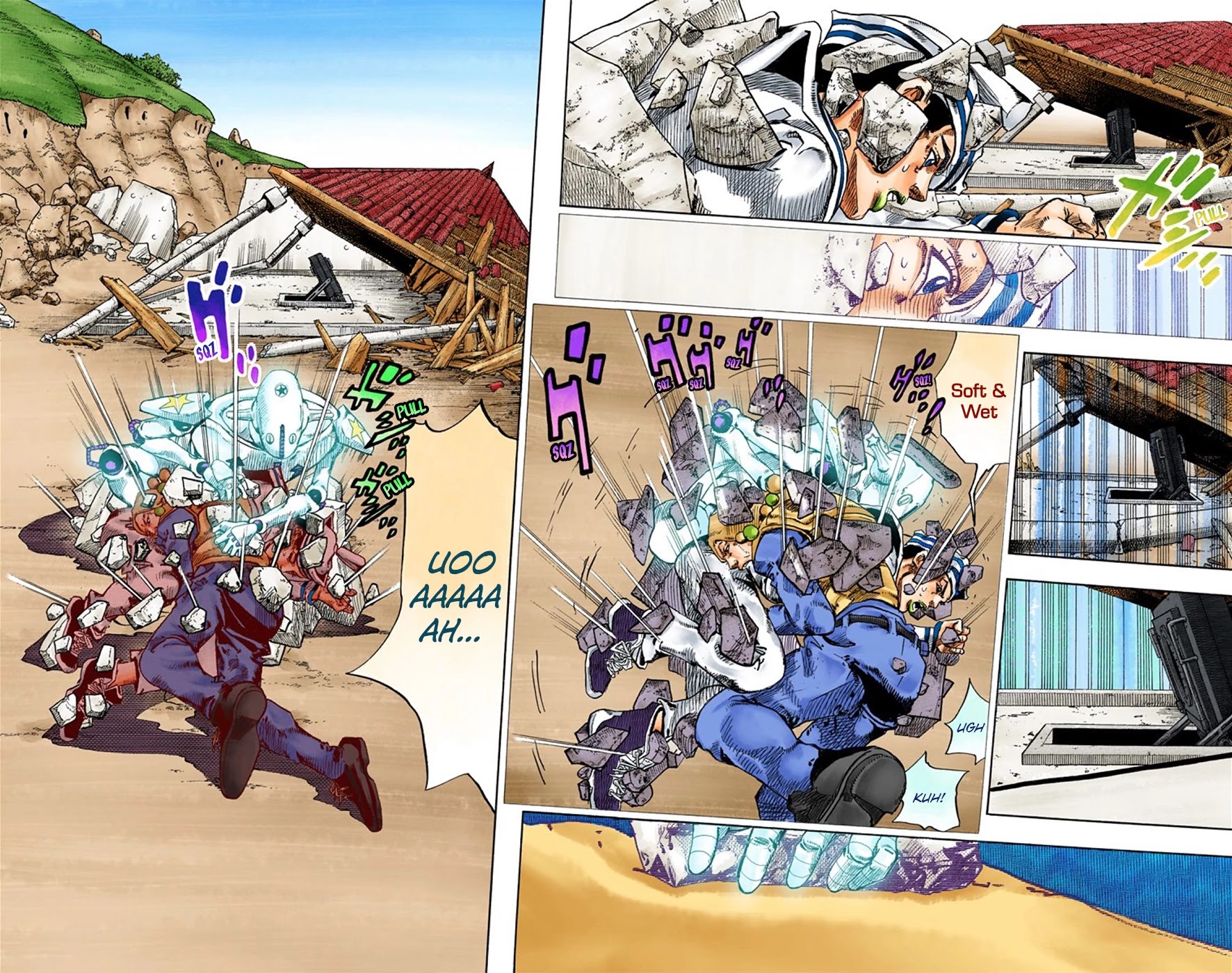 JoJo's Bizarre Adventure Part 8 - JoJolion (Official Colored) Chapter 28 page 3 - Chapter 28: Norisuke Higashikata, Tsurugi Higashikata, and Yotsuyu Yayagiyama Part 2