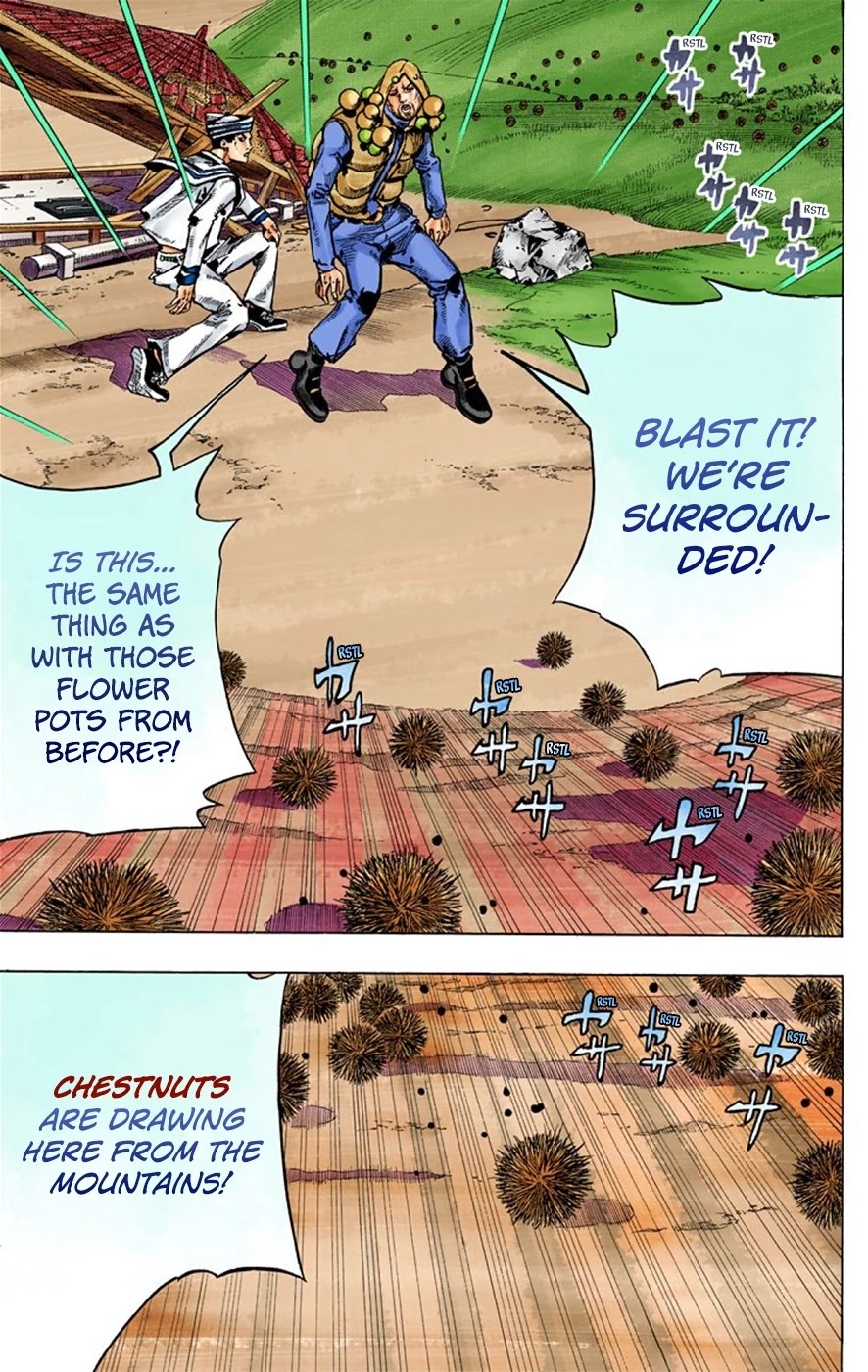 JoJo's Bizarre Adventure Part 8 - JoJolion (Official Colored) Chapter 28 page 30 - Chapter 28: Norisuke Higashikata, Tsurugi Higashikata, and Yotsuyu Yayagiyama Part 2